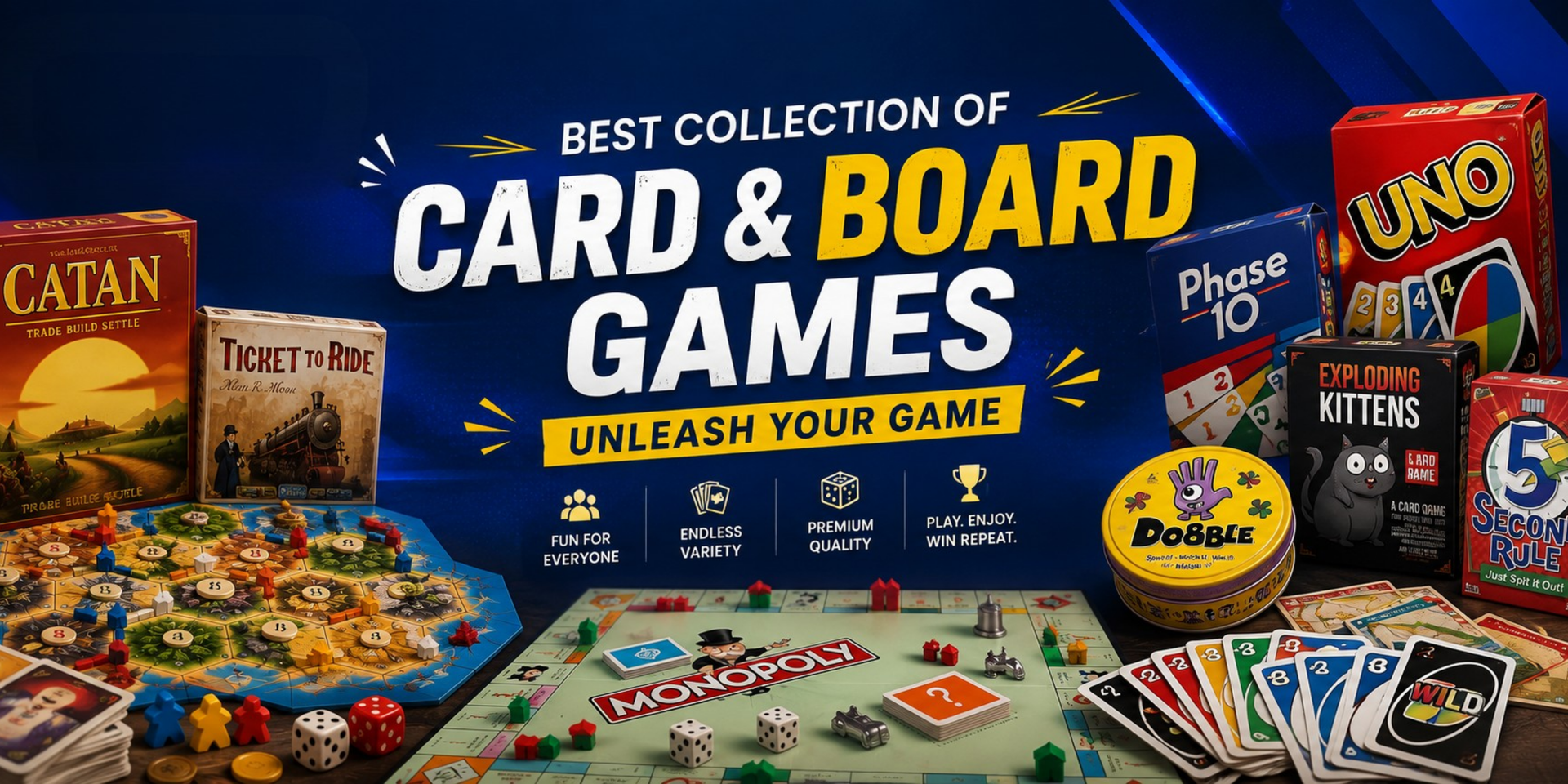 Collection Of Board Games & Card Games offering a site wide discount of 10%